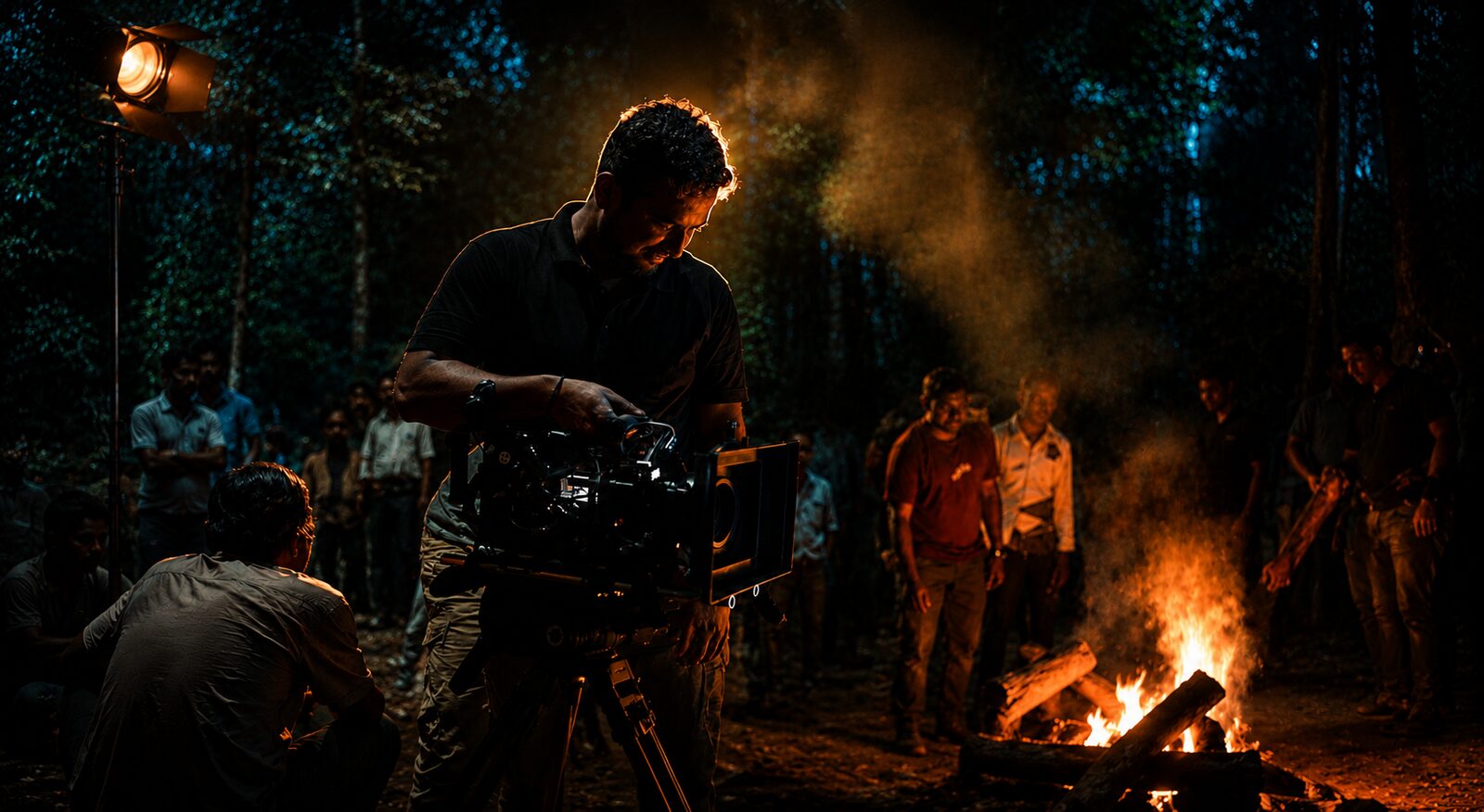 Arun Chalil , Cinematographer & DOP, Kerala India Arun Chalil , Indian cinematographer and Director of Photography from Kerala on a cinematic film set